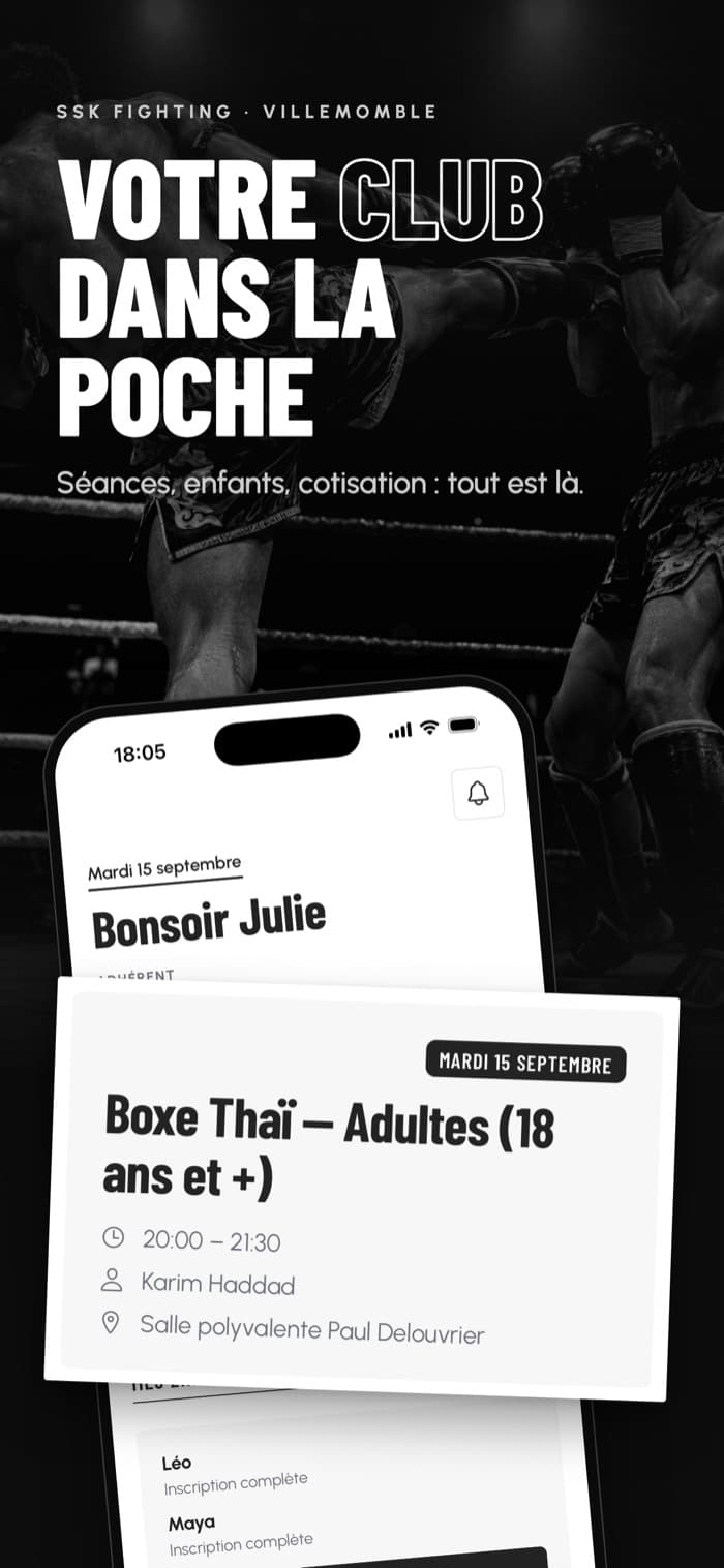Les visuels de l'app SSK Fighting sur l'App Store