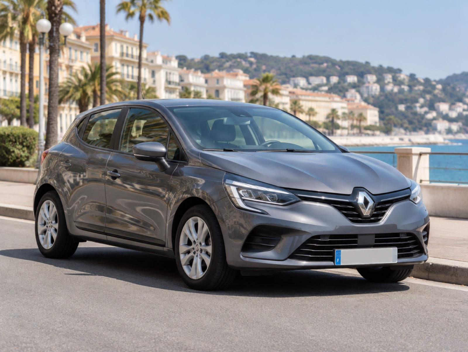 A rental car on the road